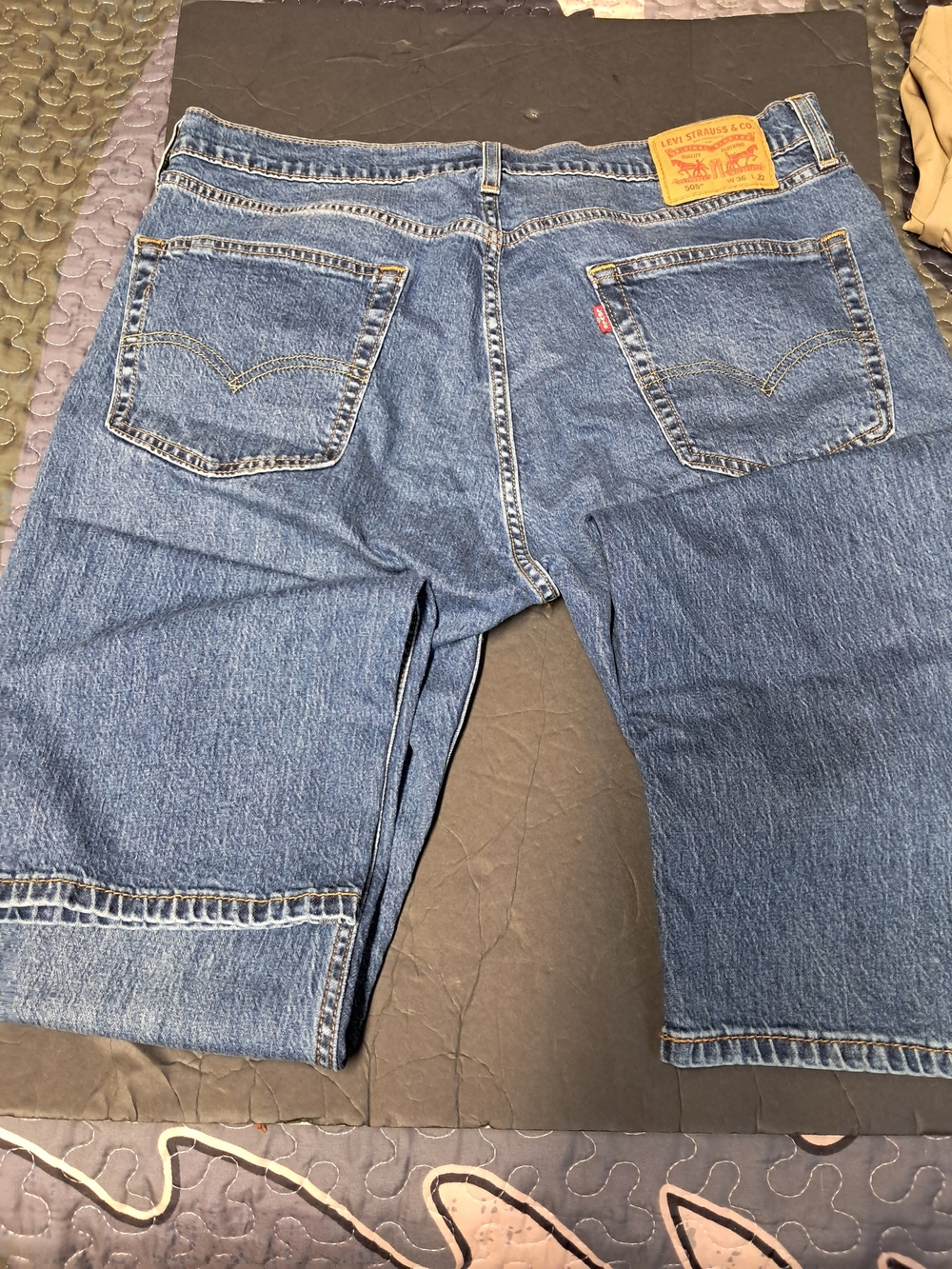 Levi's Men's Dark Blue Straight Denim Jeans 36x32